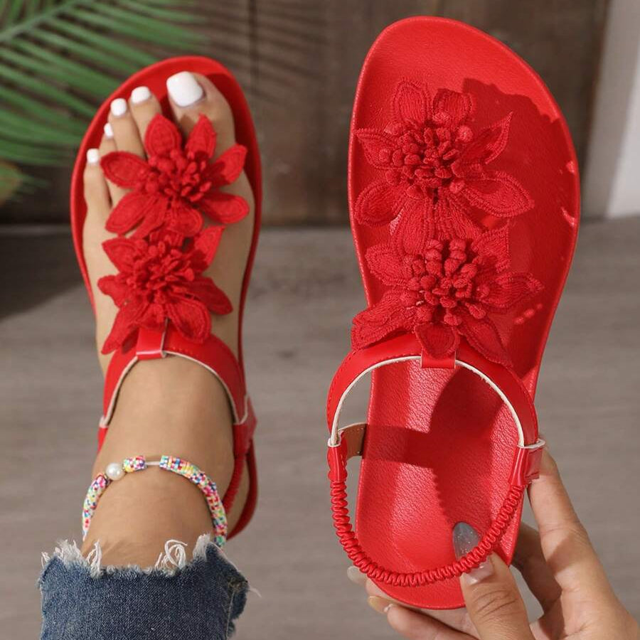Órla - Orthopedic Sandals with Floral Appliqués