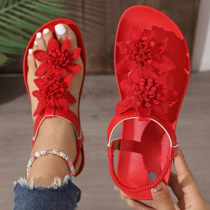 Órla - Orthopedic Sandals with Floral Appliqués