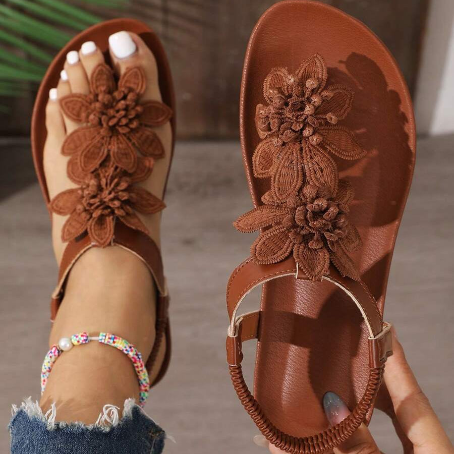 Órla - Orthopedic Sandals with Floral Appliqués