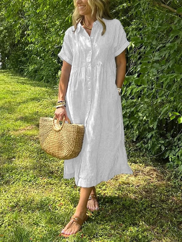 Fionnuala - Dress with Buttons