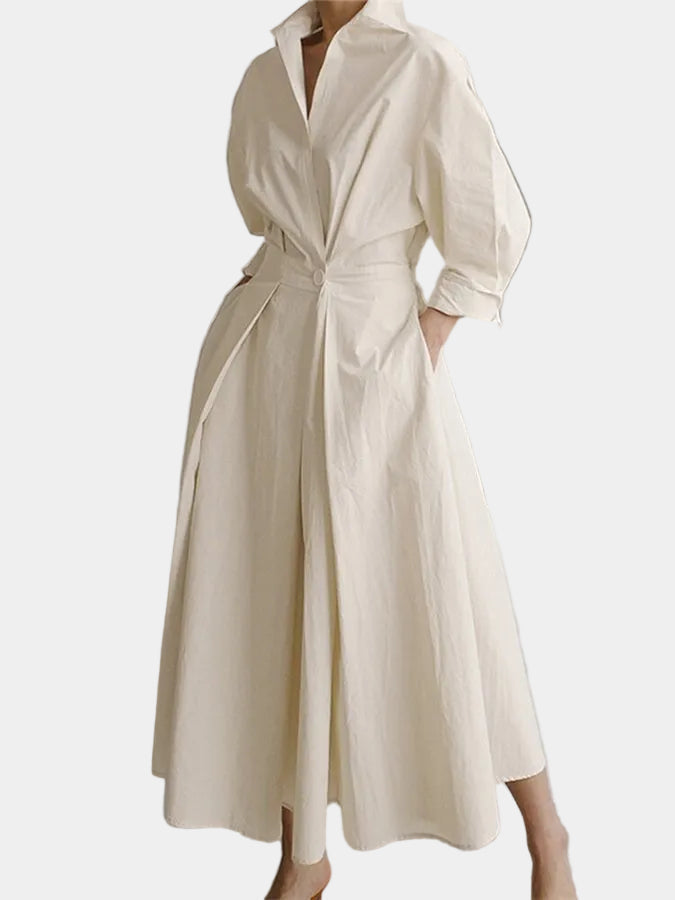 SOLVEJ | Elegant lang kjole til en tidløs og raffineret stil
