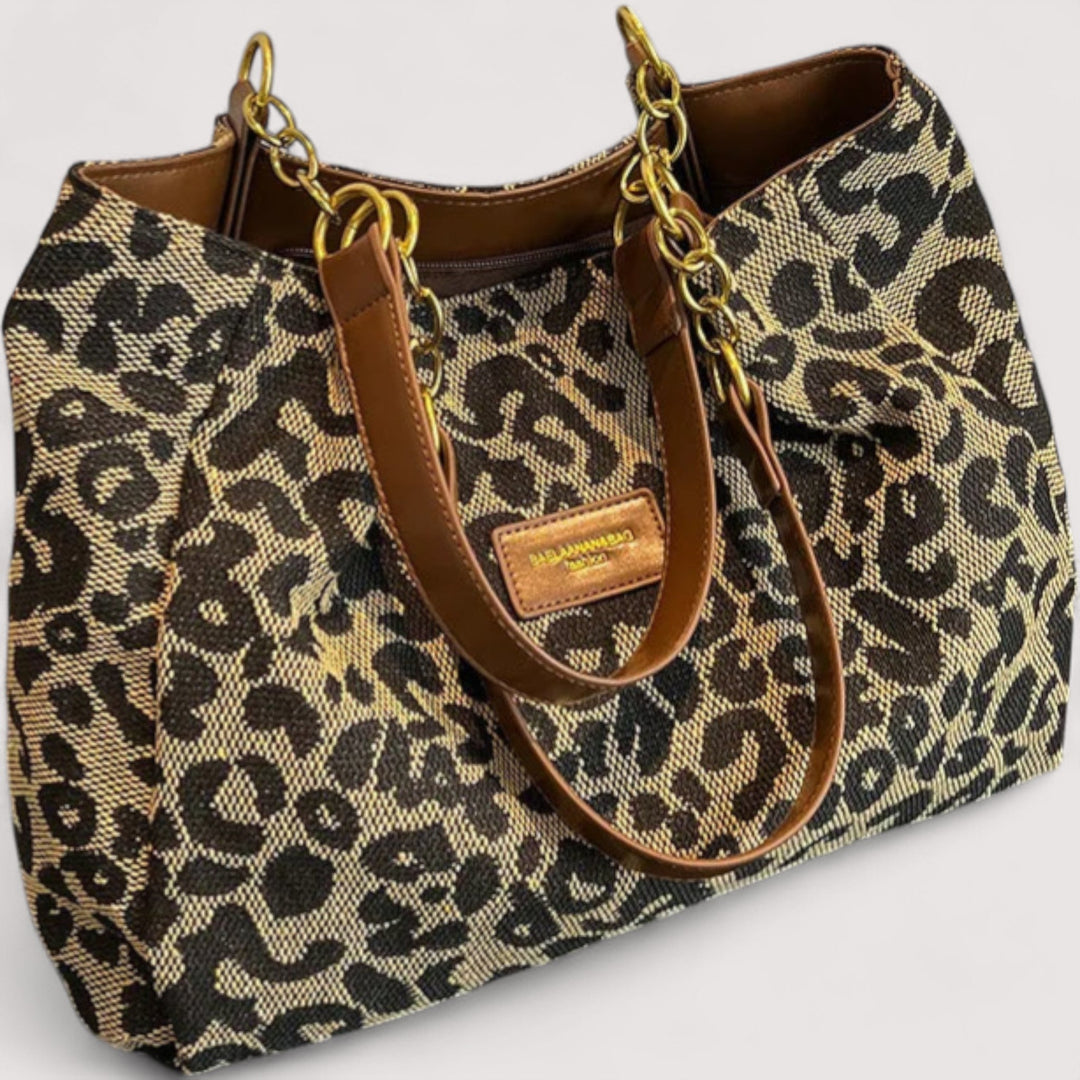 Niamh | Shopper Bag with Leopard Print