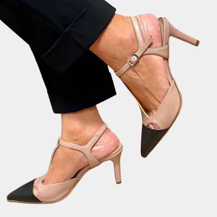 Sorcha - Two-Tone Pumps with Strap