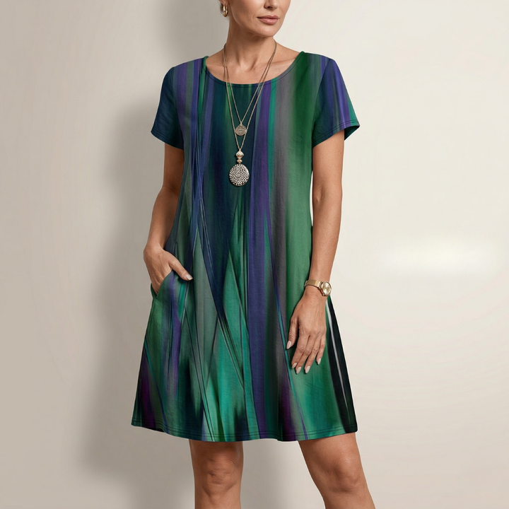 Aisling - Long Premium Dress in Shimmering Silk
