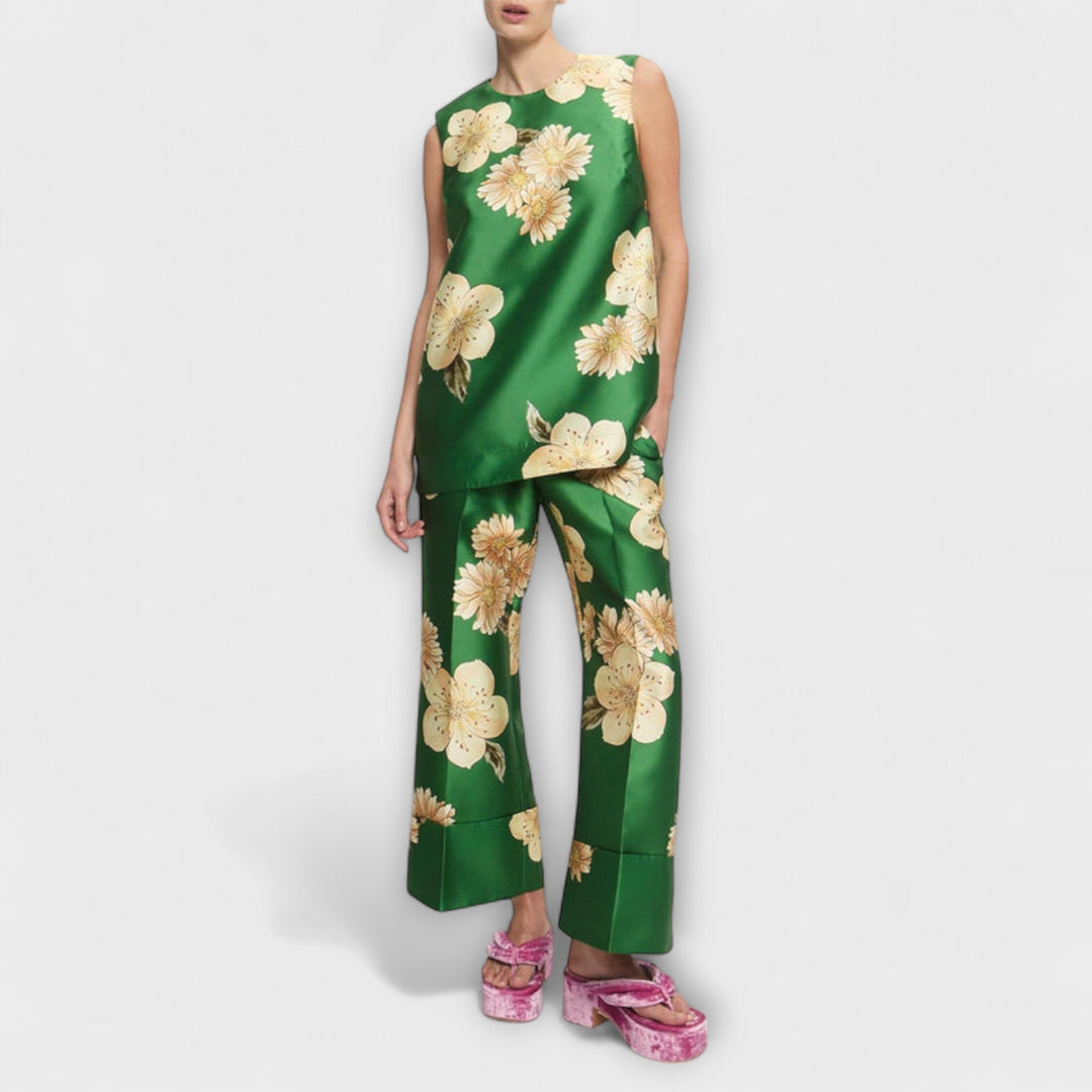 Ciara – Sleeveless Jumpsuit in Sage Green