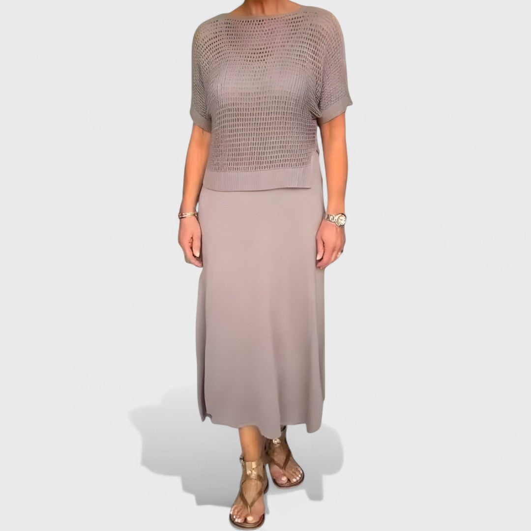 Clara – Summer dress with knitted top