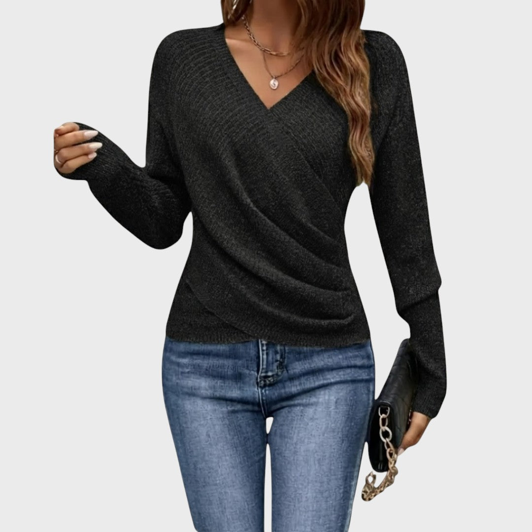 Sinéad | Structured V-Neck Pullover