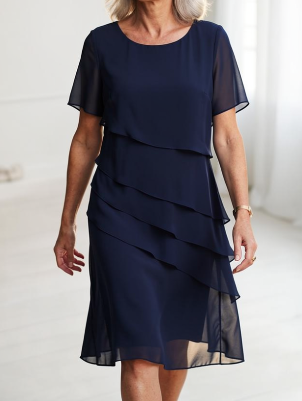 Nuala - Elegant Striped Dress
