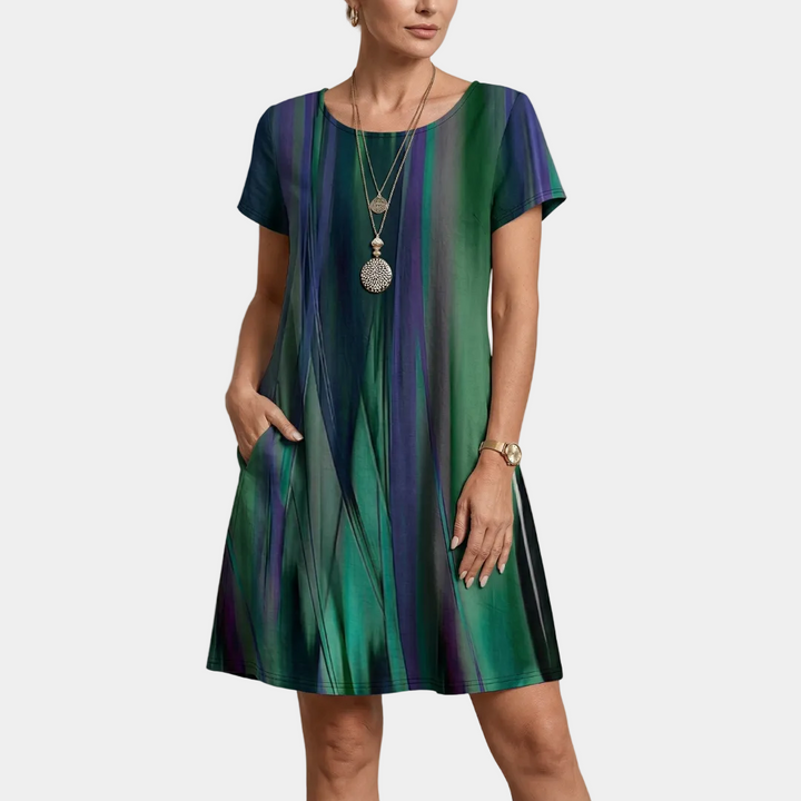 Aisling - Long Premium Dress in Shimmering Silk
