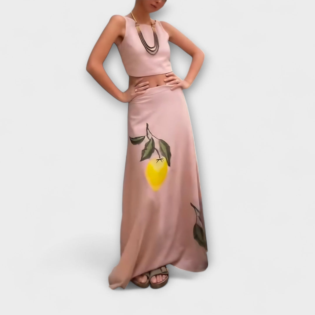 Clodagh – Midi Skirt with Amalfi Print