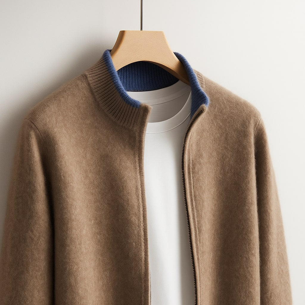 Cormac | Zip-Up Knit Cardigan