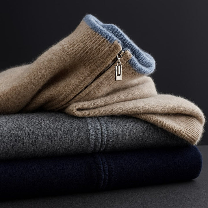 Cormac | Zip-Up Knit Cardigan