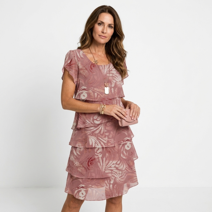 Debora - Elegant kjole med flæser