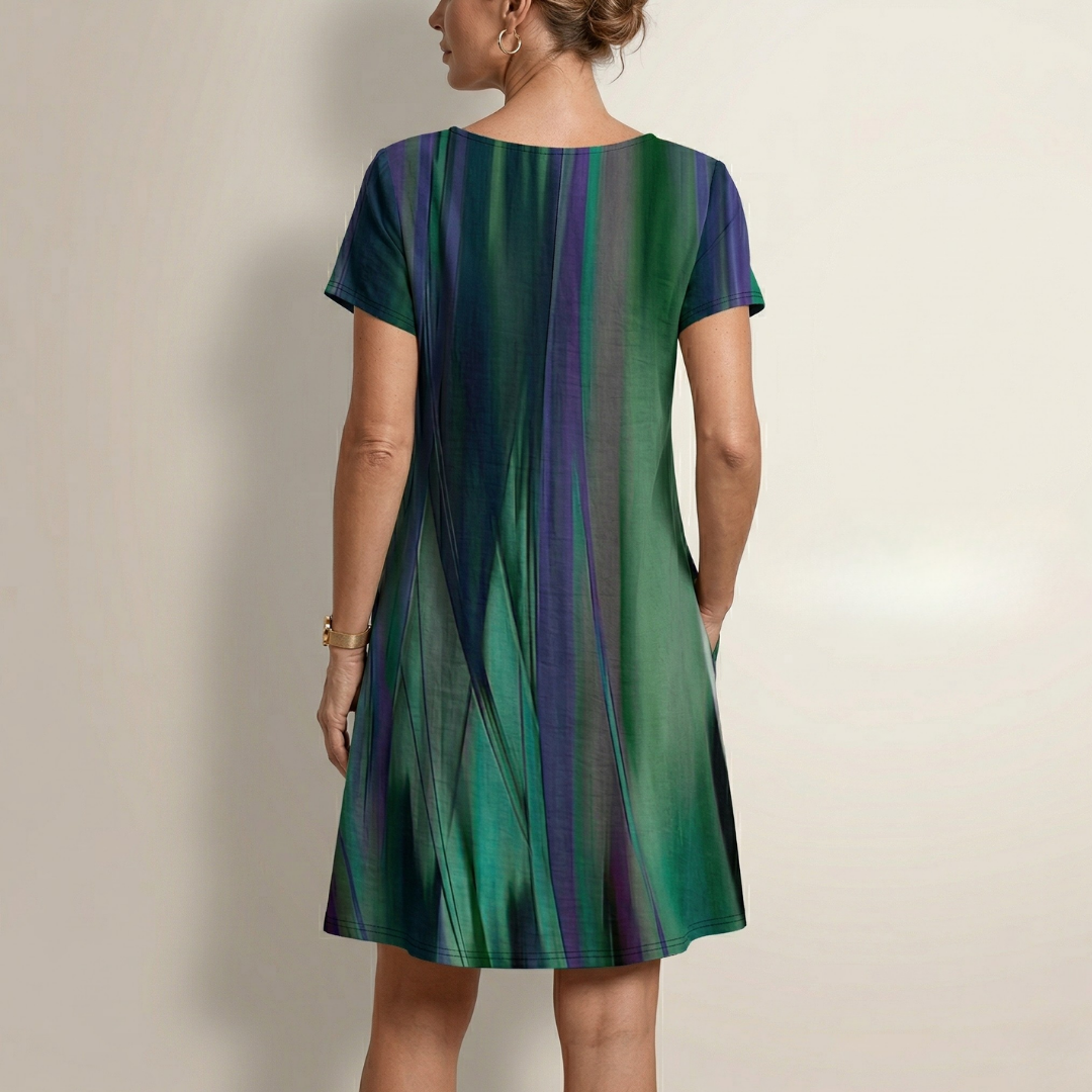 Aisling - Long Premium Dress in Shimmering Silk