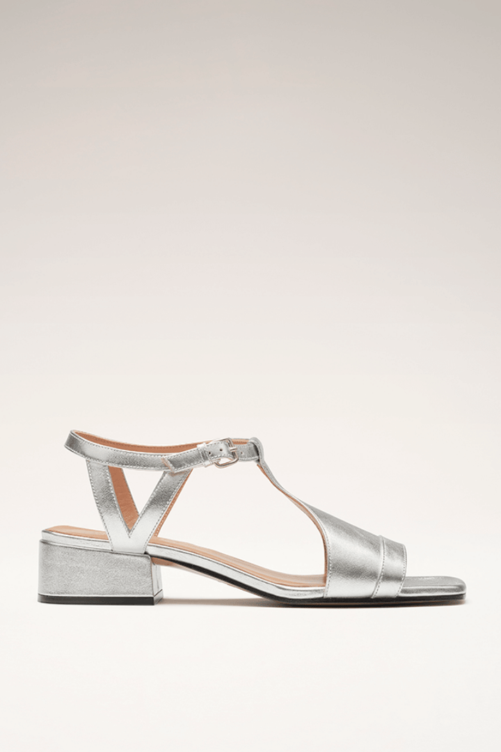 Sanne | Silver-coloured summer sandals