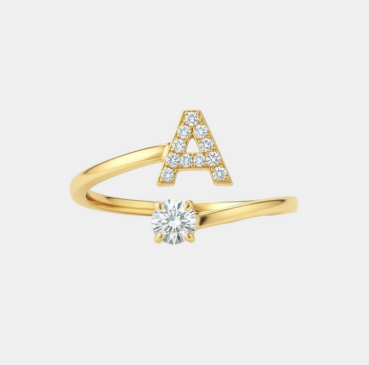 Camille - Adjustable ring with initials