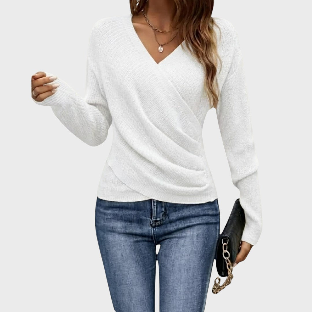 Sinéad | Structured V-Neck Pullover
