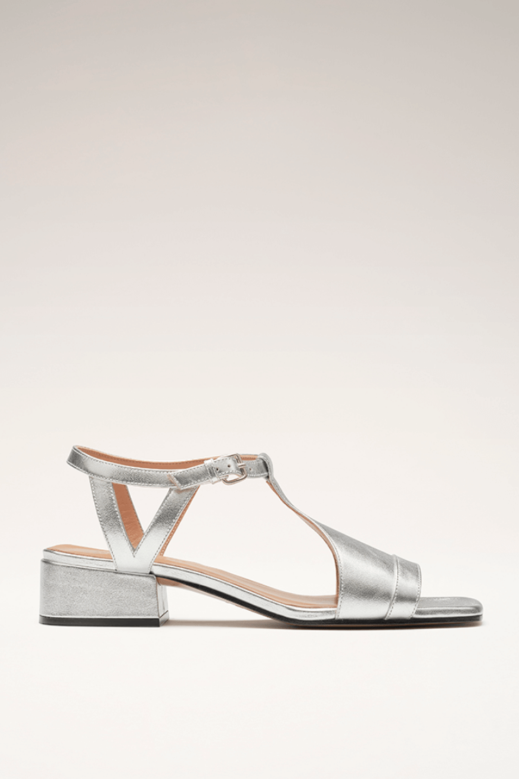 Astrid - Silver summer sandals