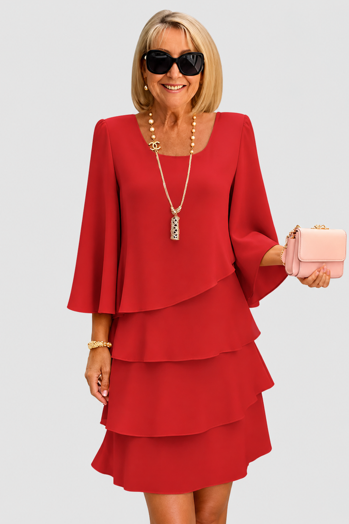 Karen-Marie | Elegant Dress with Ruffles