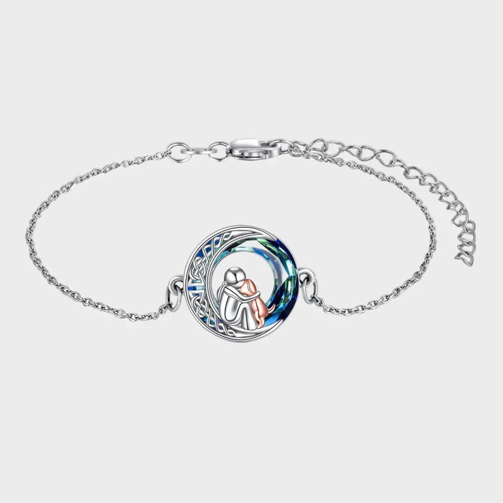 Adjustable Bracelet with Dog Pendant in 925 Silver