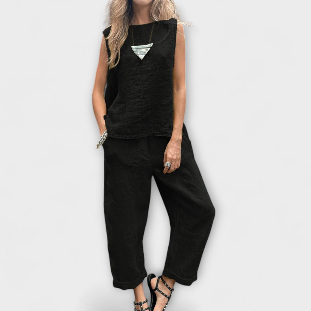 Vibeke – Relaxed cotton and linen outfit