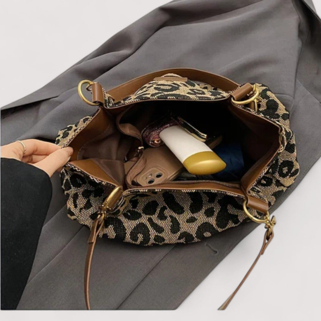 Niamh | Shopper Bag with Leopard Print