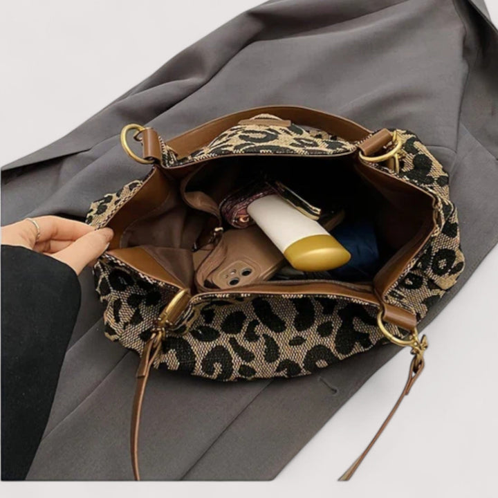 Niamh | Shopper Bag with Leopard Print