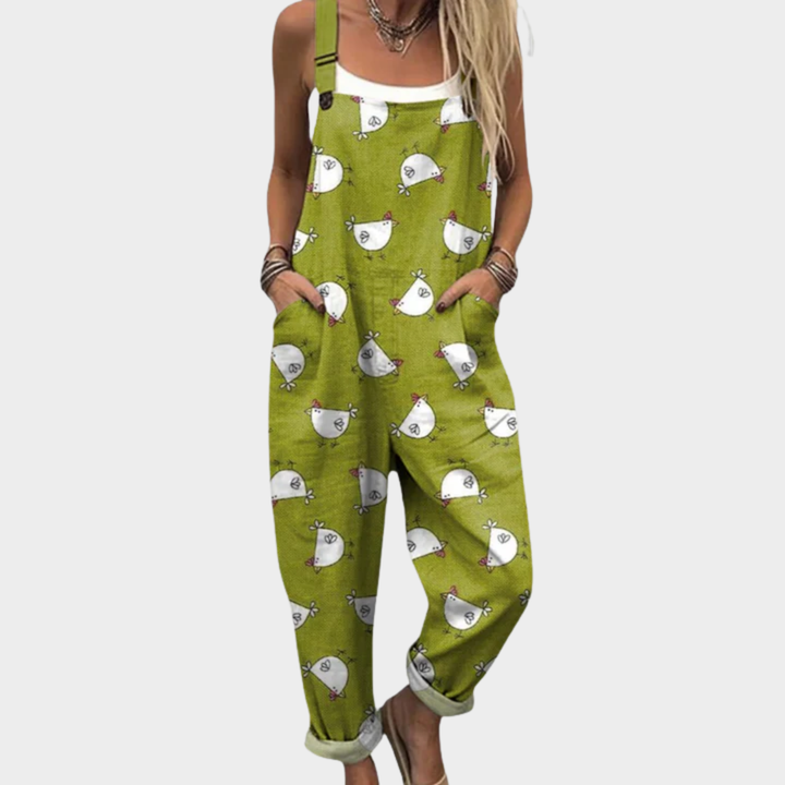Relaxed Printed Jumpsuit