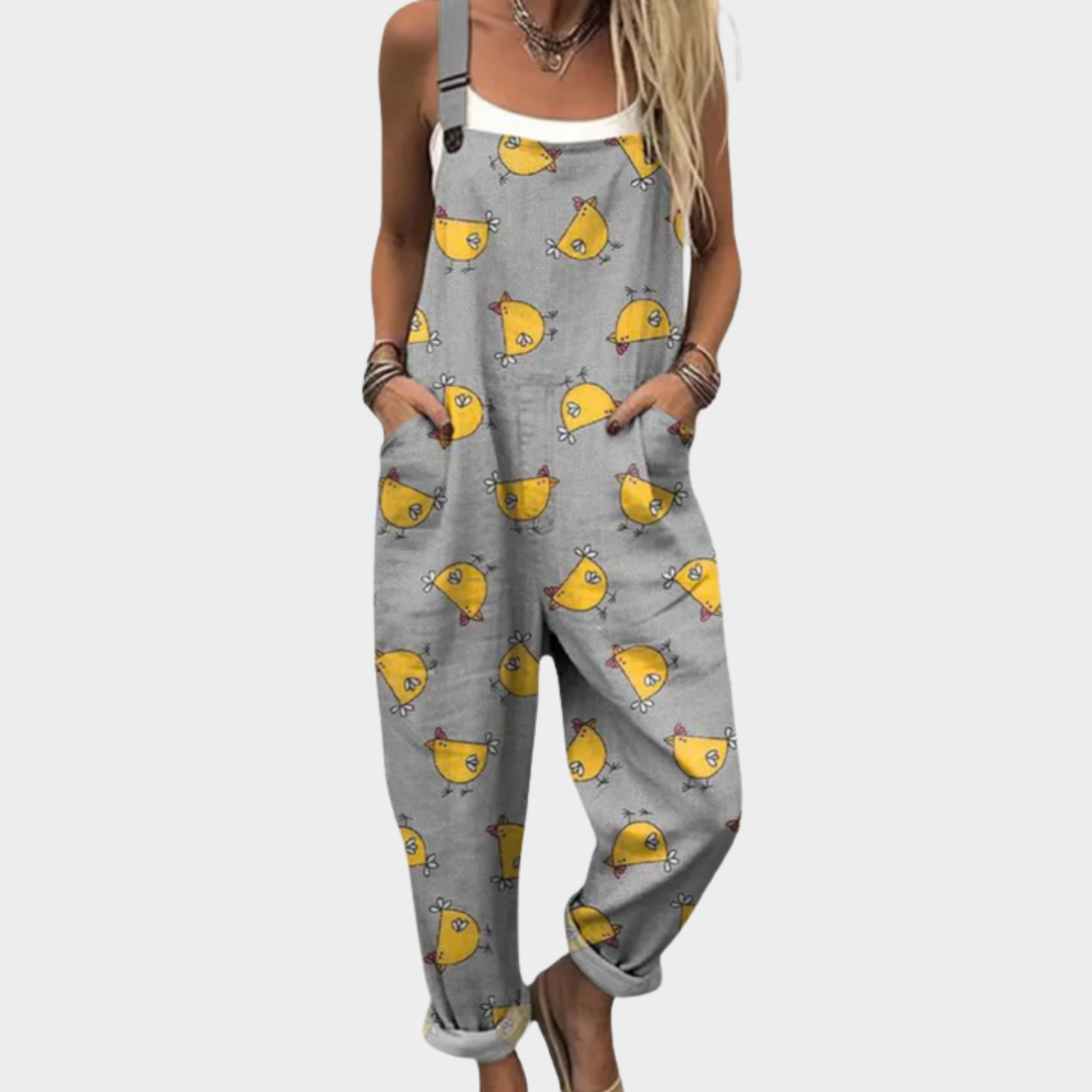 Relaxed Printed Jumpsuit