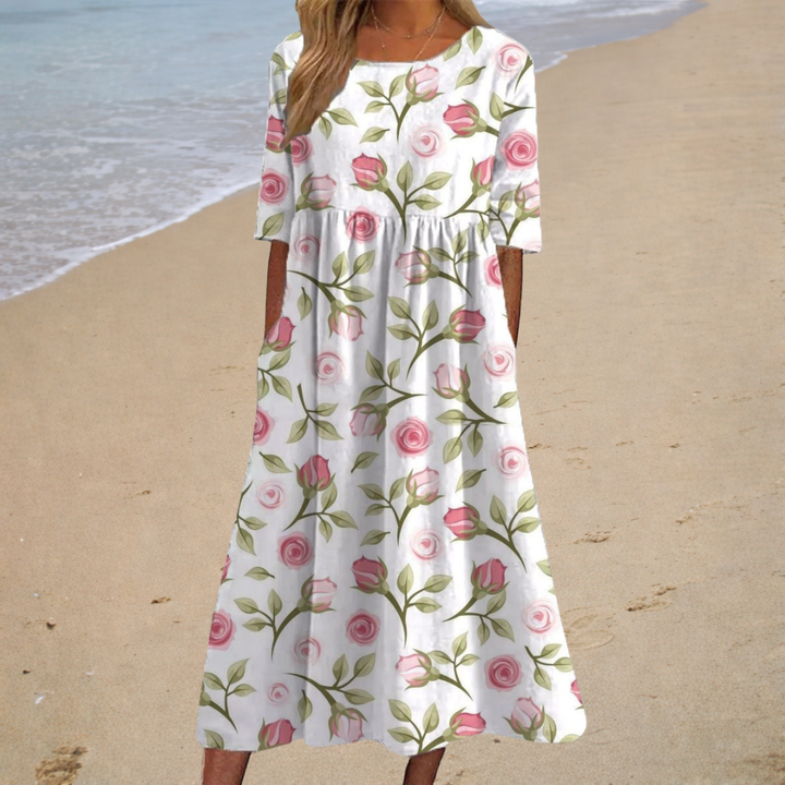 Long Flowing Dress, Elegant and Comfortable