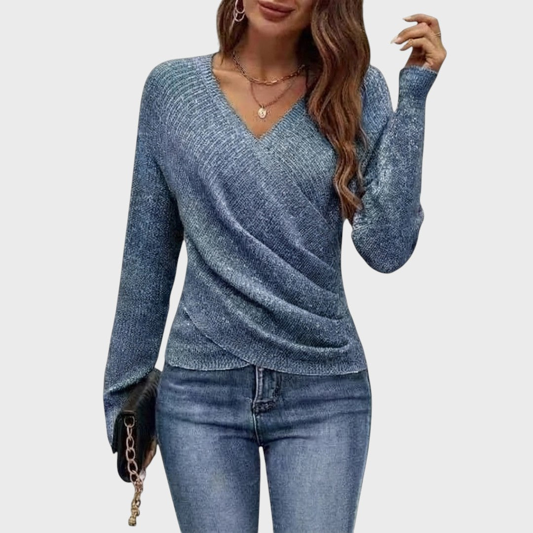 Sinéad | Structured V-Neck Pullover