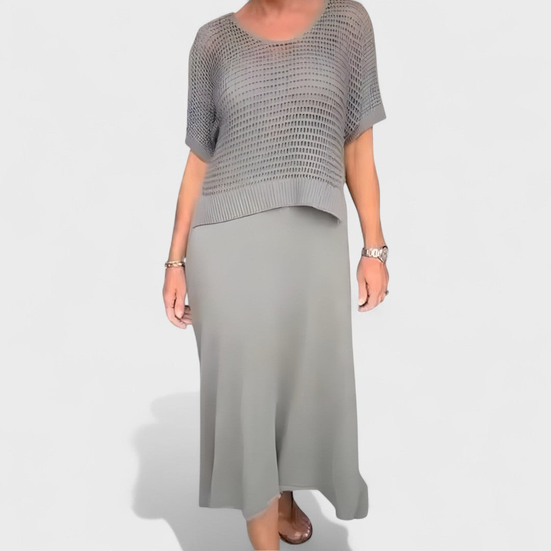 Clara – Summer dress with knitted top