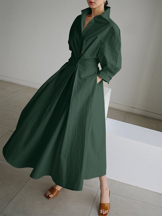 SOLVEJ | Elegant lang kjole til en tidløs og raffineret stil