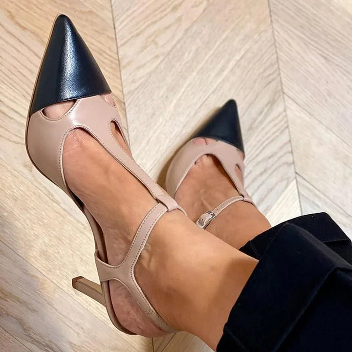 Sorcha - Two-Tone Pumps with Strap