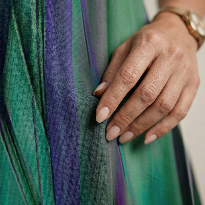 Aisling - Long Premium Dress in Shimmering Silk