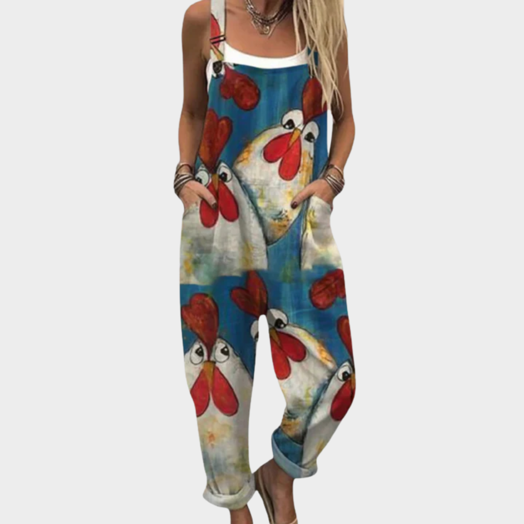 Relaxed printed jumpsuit