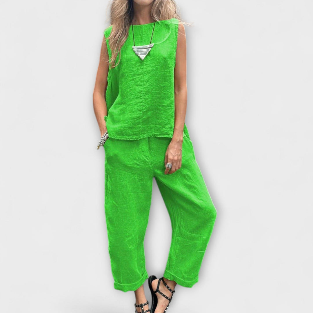 Vibeke – Relaxed cotton and linen outfit
