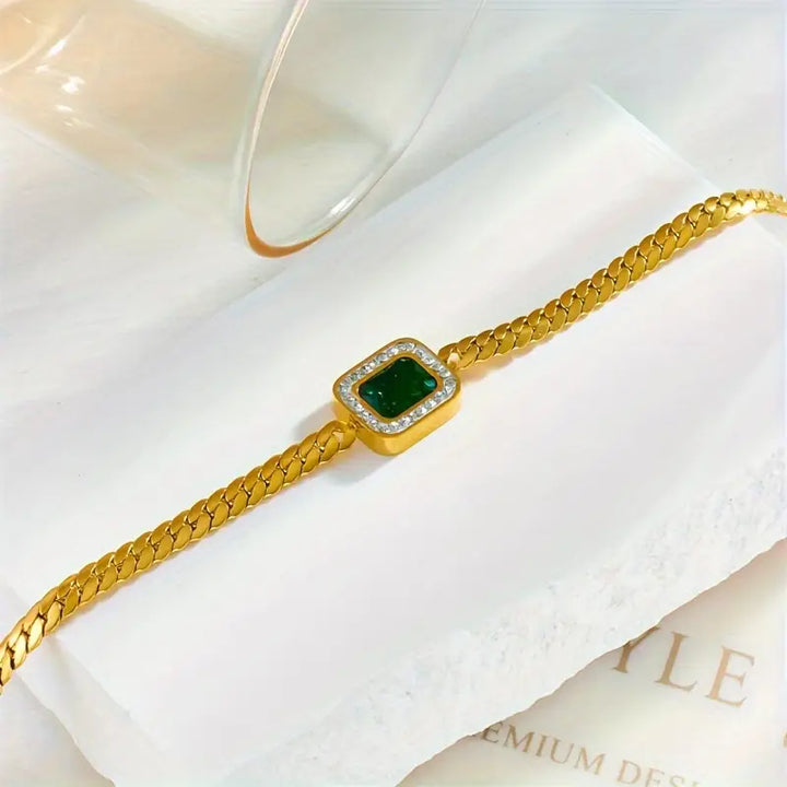 Emilia – Emerald bracelet