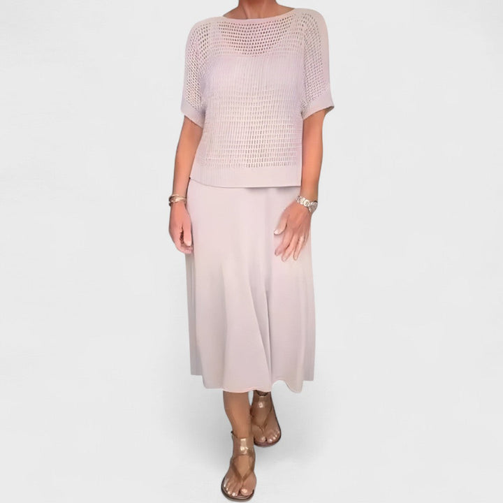 Clara – Summer dress with knitted top