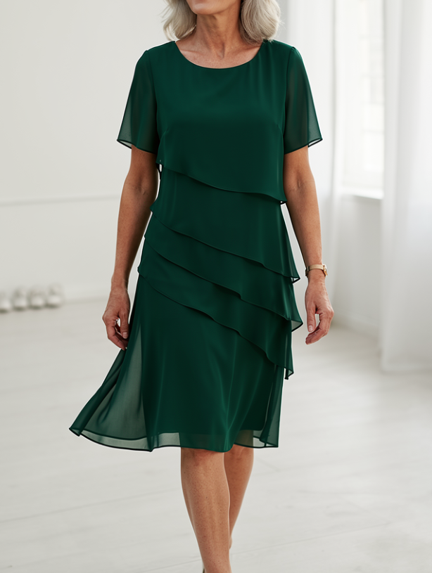 Nuala - Elegant Striped Dress