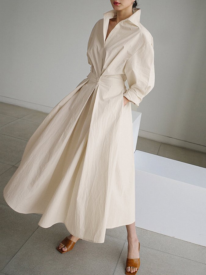 SOLVEJ | Elegant lang kjole til en tidløs og raffineret stil