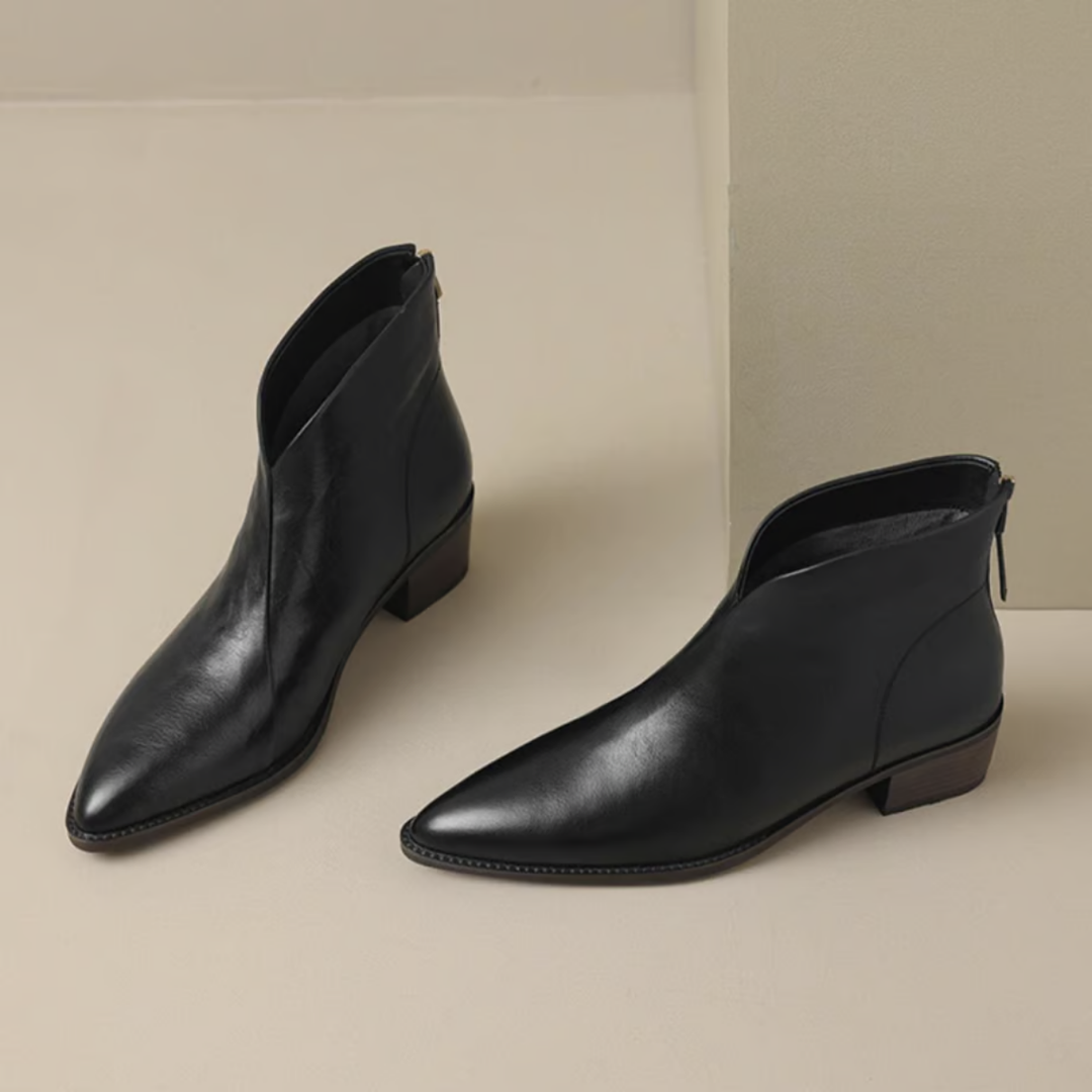 Deirdre - Elegant Ankle Boots with a Low Heel