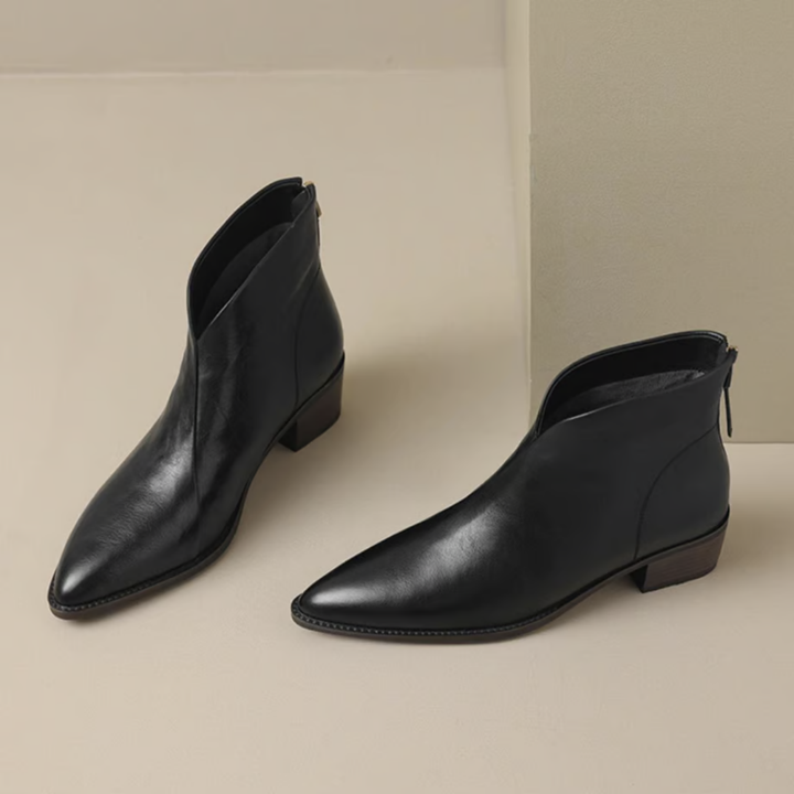 Deirdre - Elegant Ankle Boots with a Low Heel