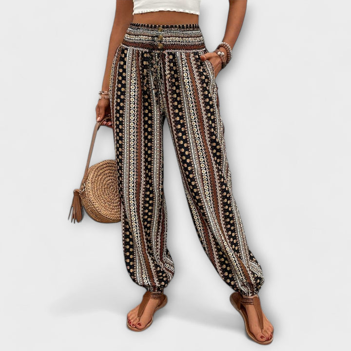 Caoimhe - Trousers with an Ethnic Pattern