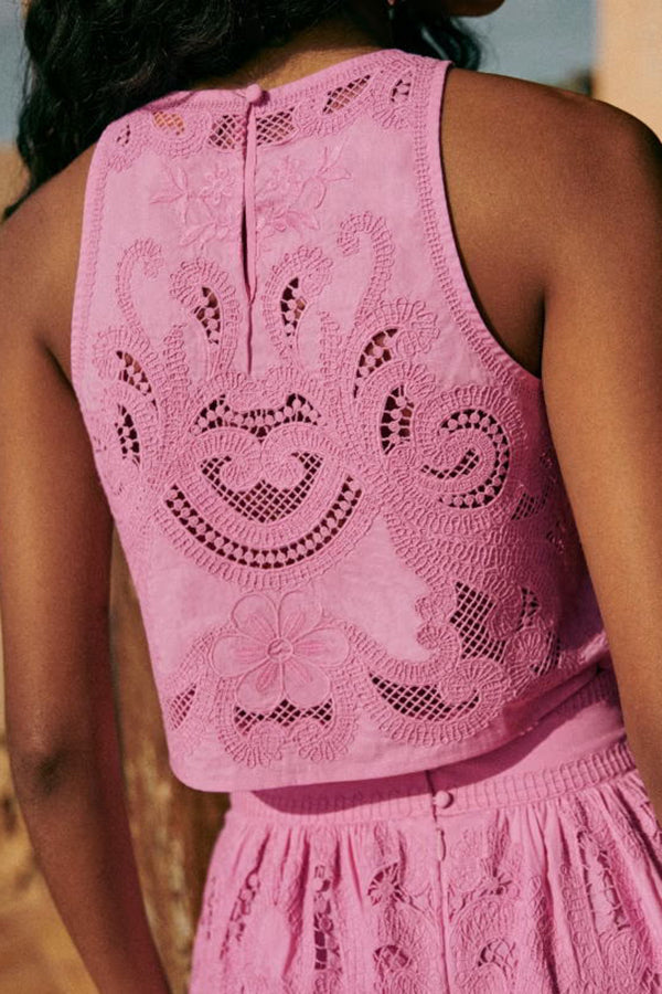 Caoimhe | Pink Lace Set