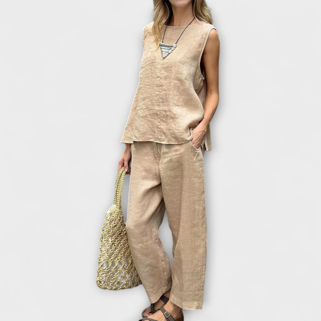 Vibeke – Relaxed cotton and linen outfit