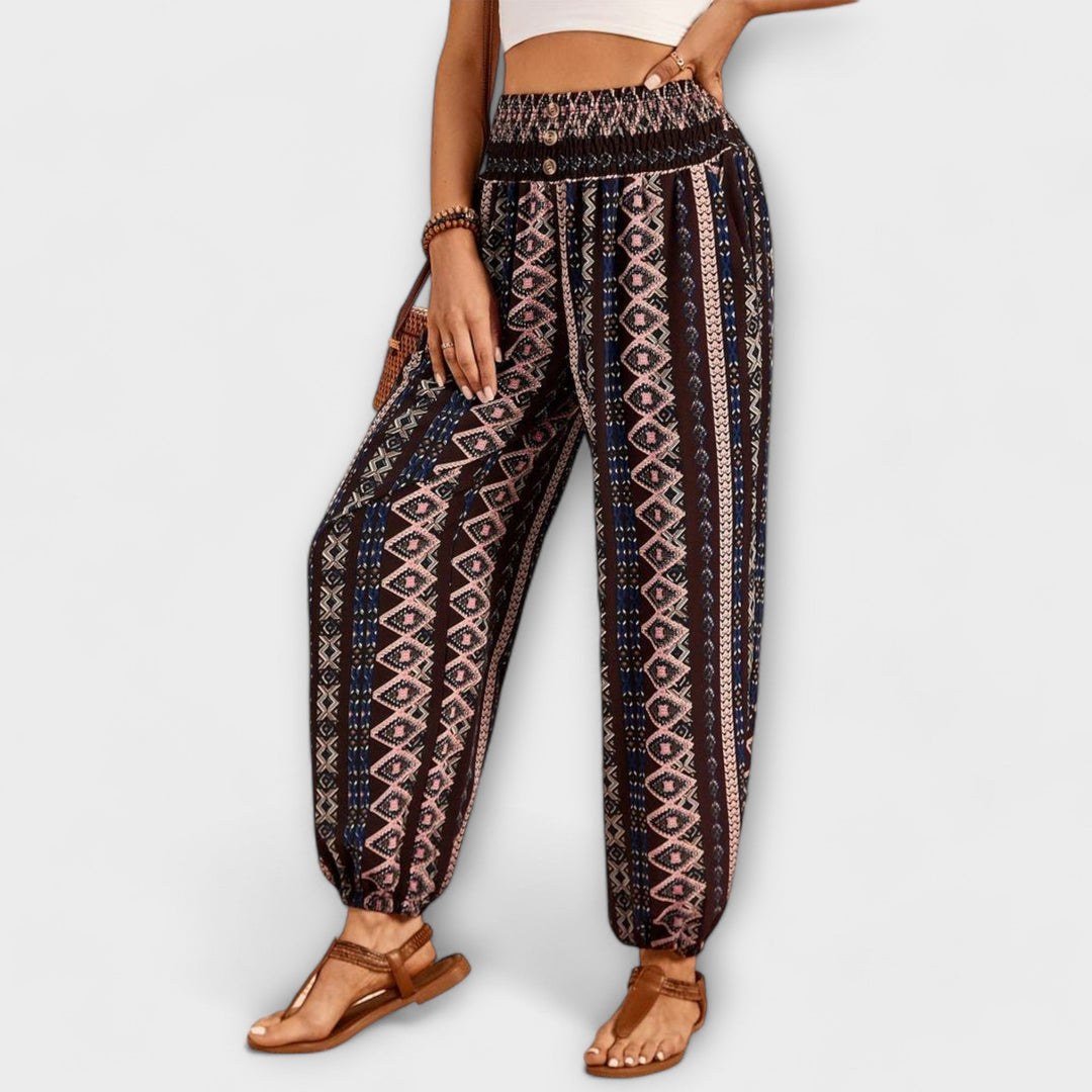 Caoimhe - Trousers with an Ethnic Pattern