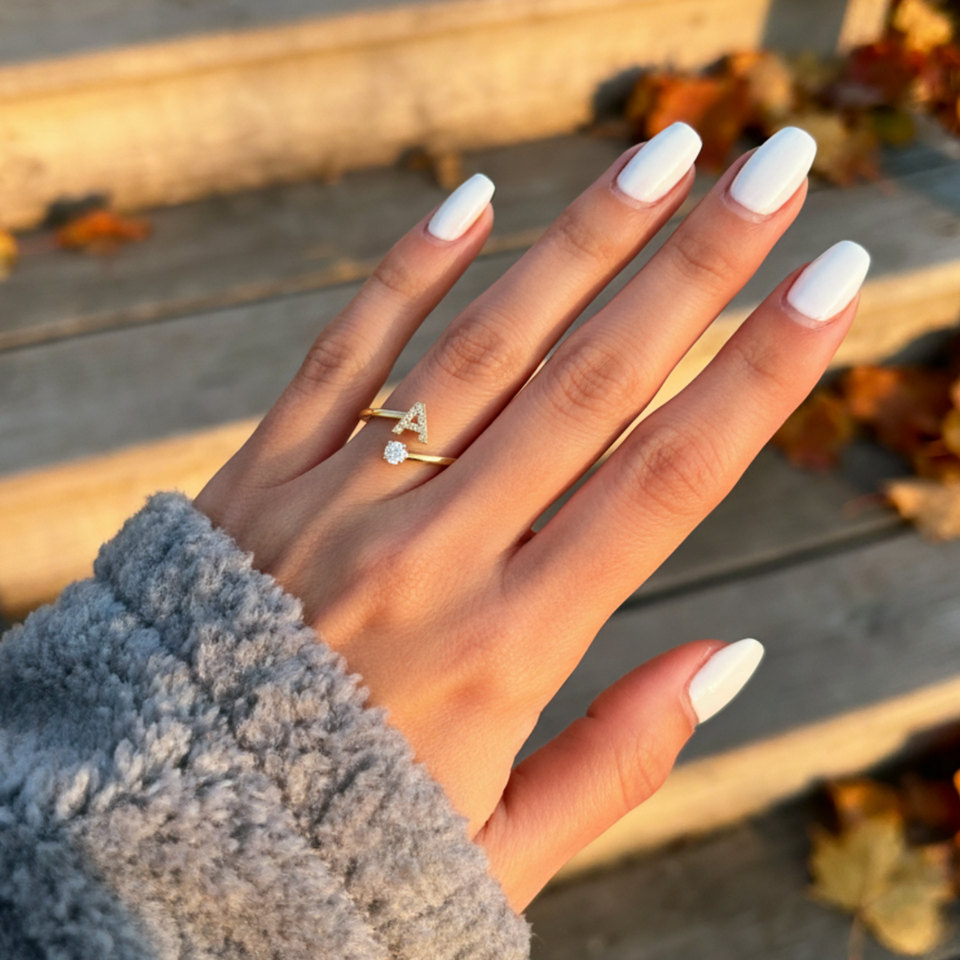 Camille - Adjustable ring with initials