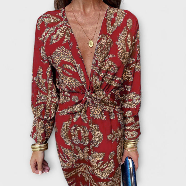 Gráinne - Elegant Dress with Long Sleeves
