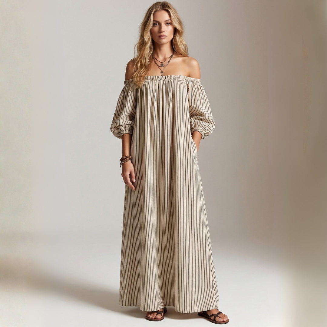 Órla - Maxi Dress in Linen and Cotton